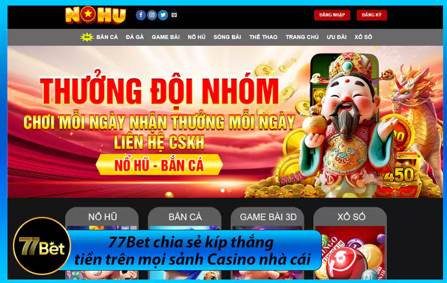 77Bet chia se kip thang tien tren moi sanh Casino nha cai 2