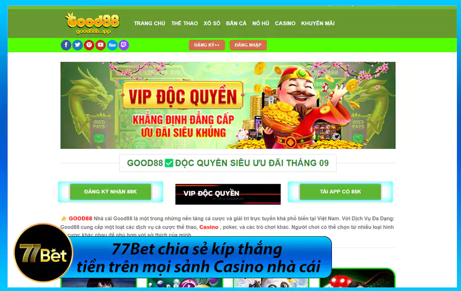 77Bet chia se kip thang tien tren moi sanh Casino nha cai